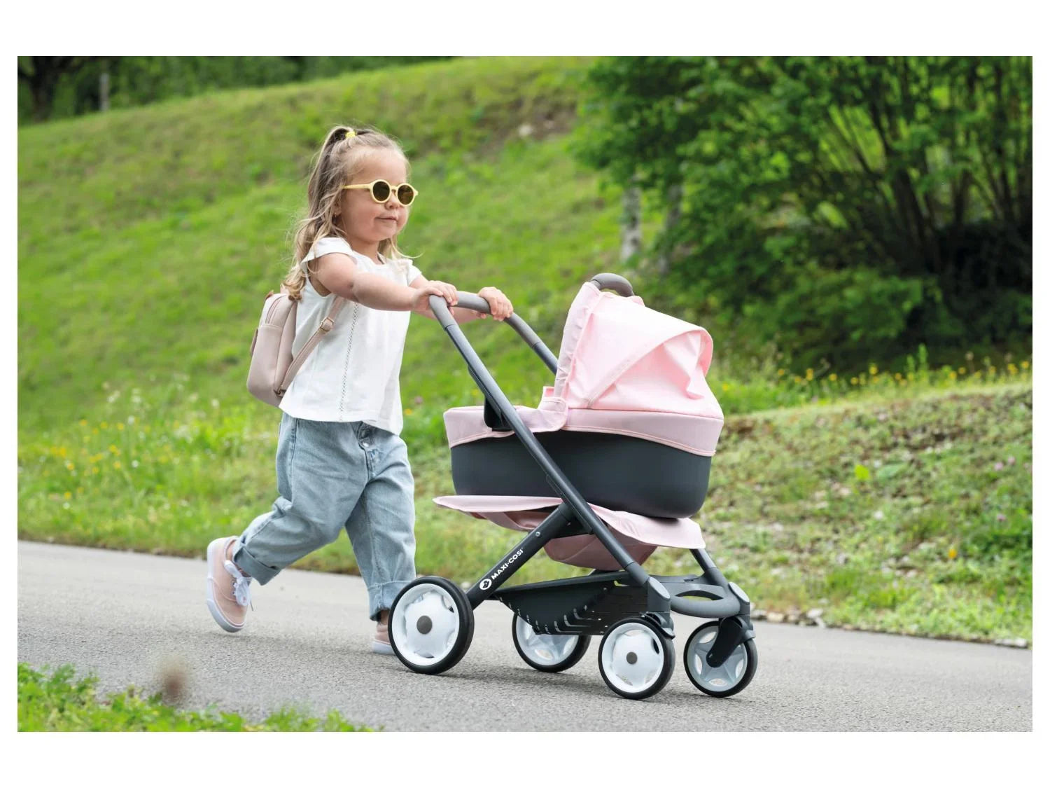 SMOBY Poussette de poupe Maxi-Cosi 3-en-1