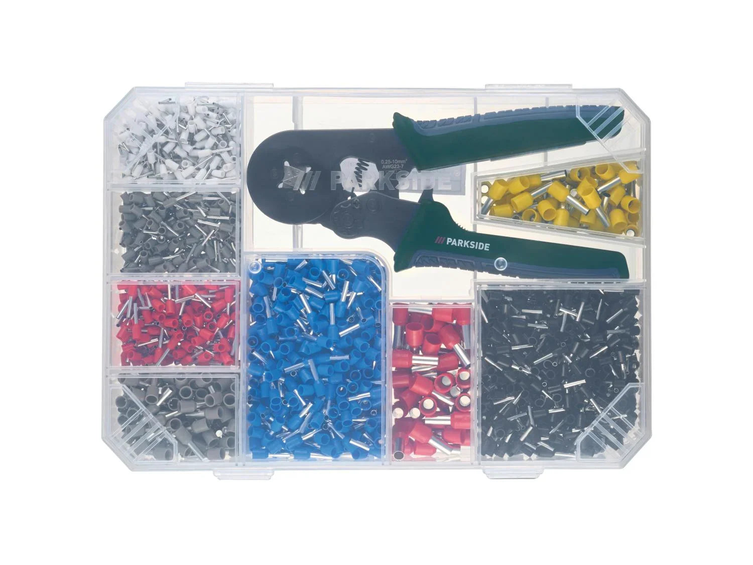 PARKSIDE Set pince  sertir et accessoires, 1801 pices