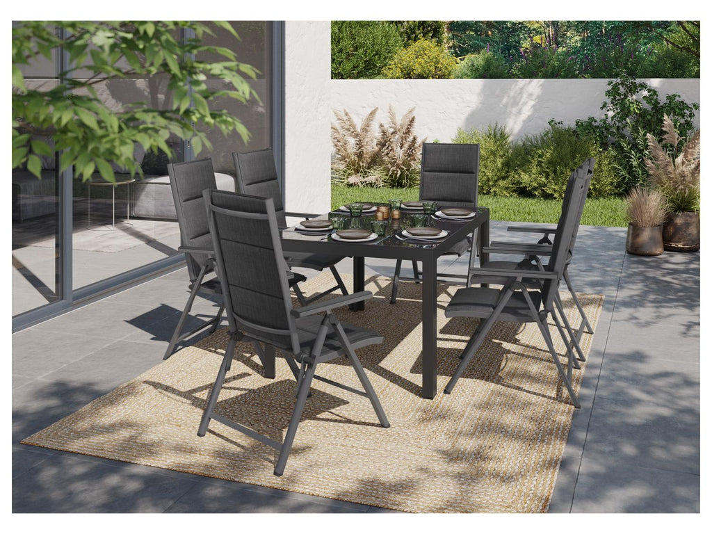 LIVARNO home Table de jardin + Lot de 6 chaises Toronto
