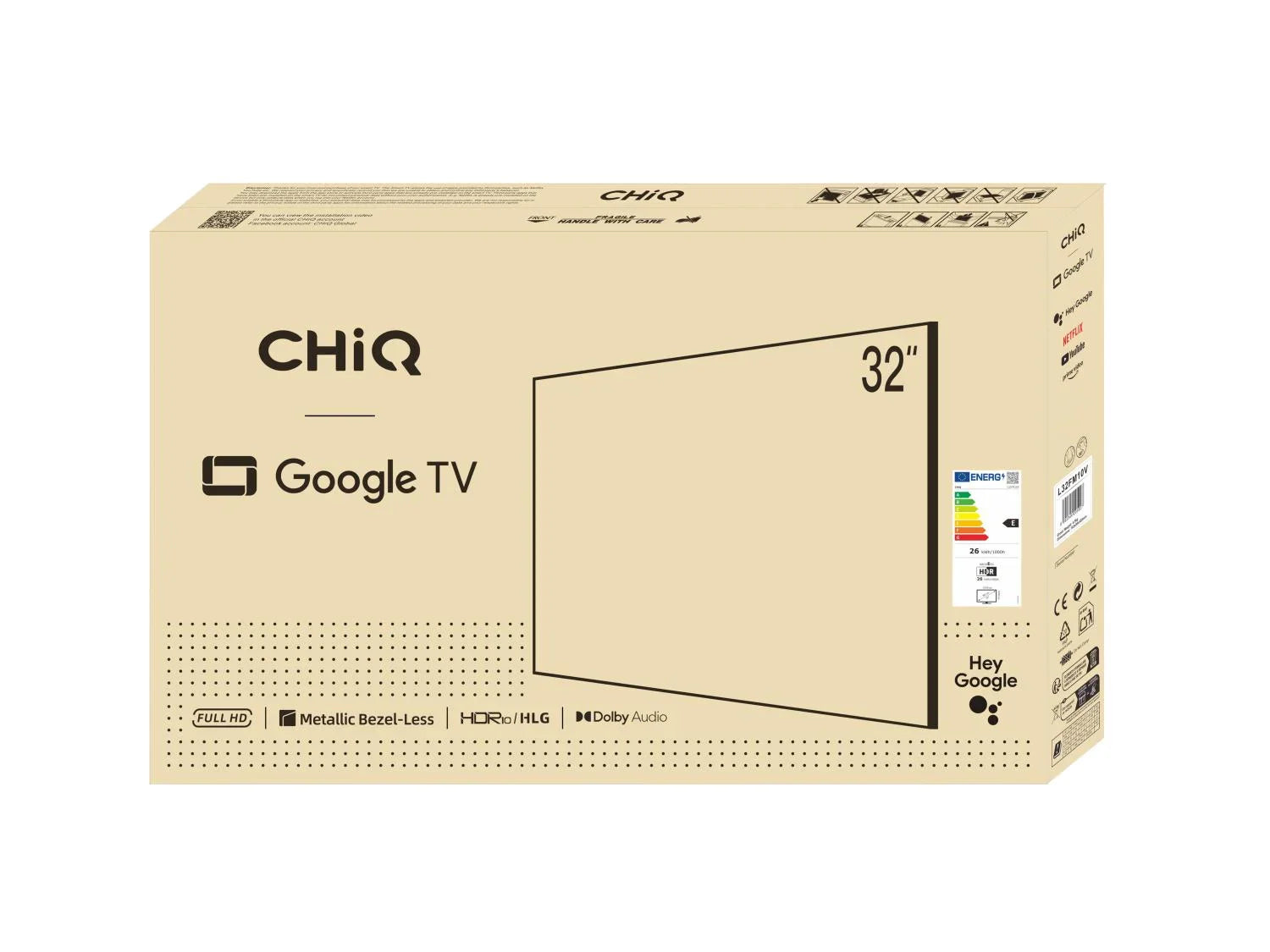 Chiq Smart TV FHD L32FM10V, 32 pouces (80 cm)