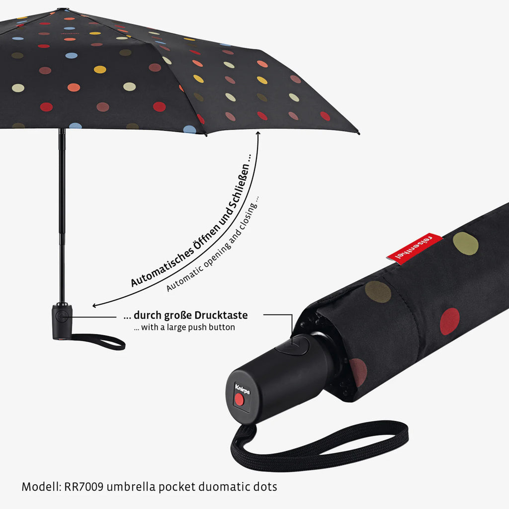 Umbrella Pocket Duomatic Signature Black Hot Print
