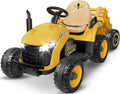 24V Ride On Tractor Tiltable Detachable Trailer 2x65W Motors EVA Tires Remote Control