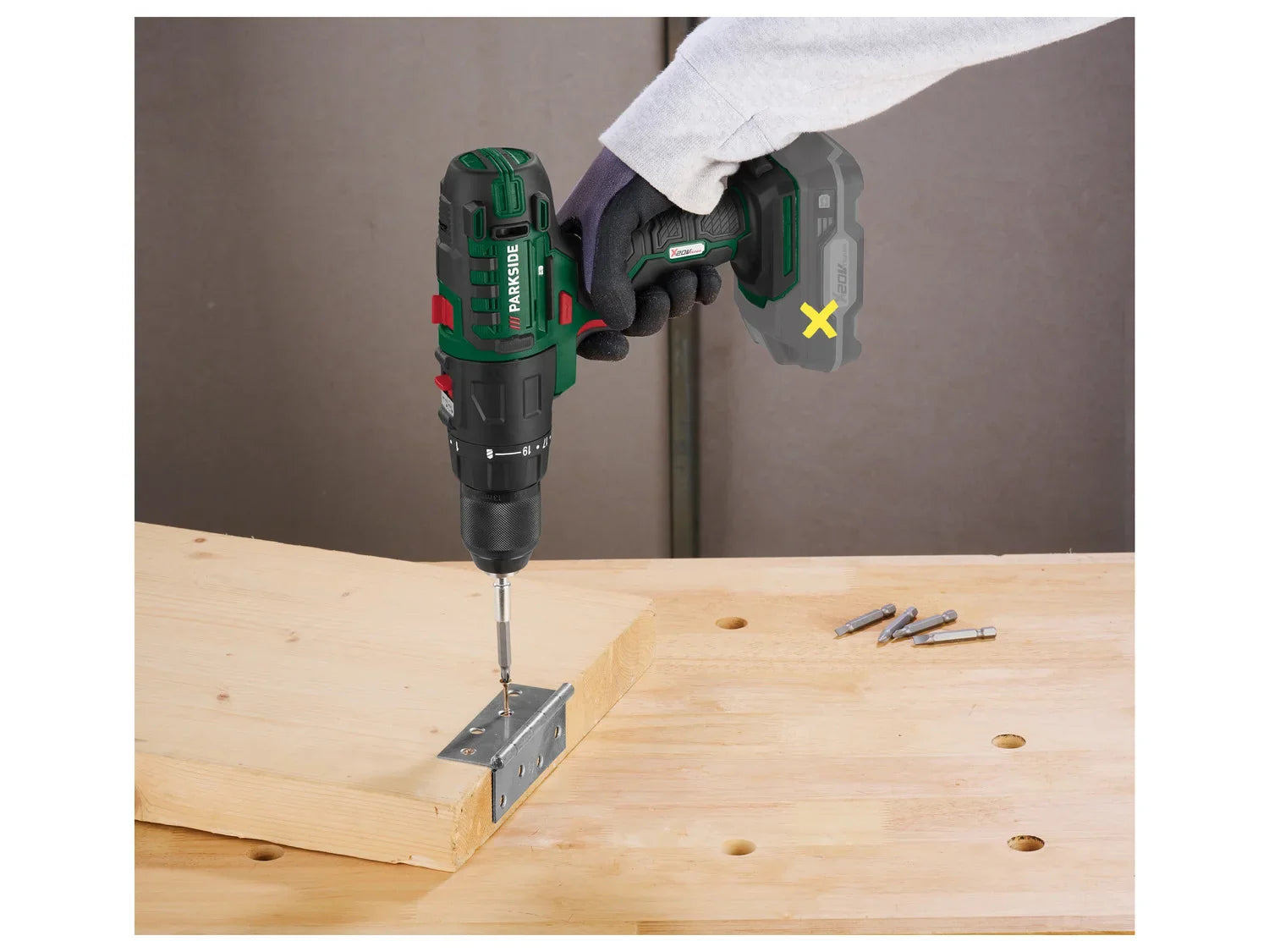 PARKSIDE Appareil combin sans fil PKGA 20-Li C2, 20 V