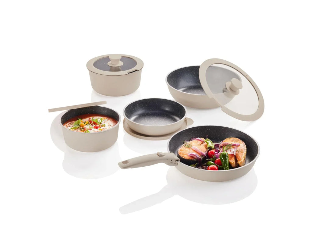 LIVARNO home Set de casseroles et poles en fonte daluminium