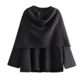Manteau d'hiver superposé et confortable pour femmes