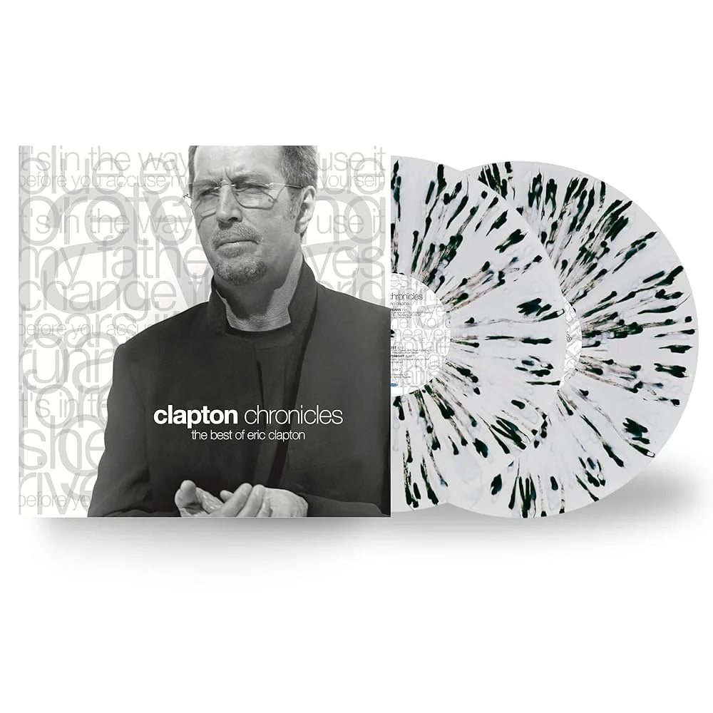 ERIC CLAPTON - CLAPTON CHRONICLES: THE BEST OF ERIC CLAPTON - BLACK & WHITE SPLATTER COLOR  - 2-LP - VINYL LP