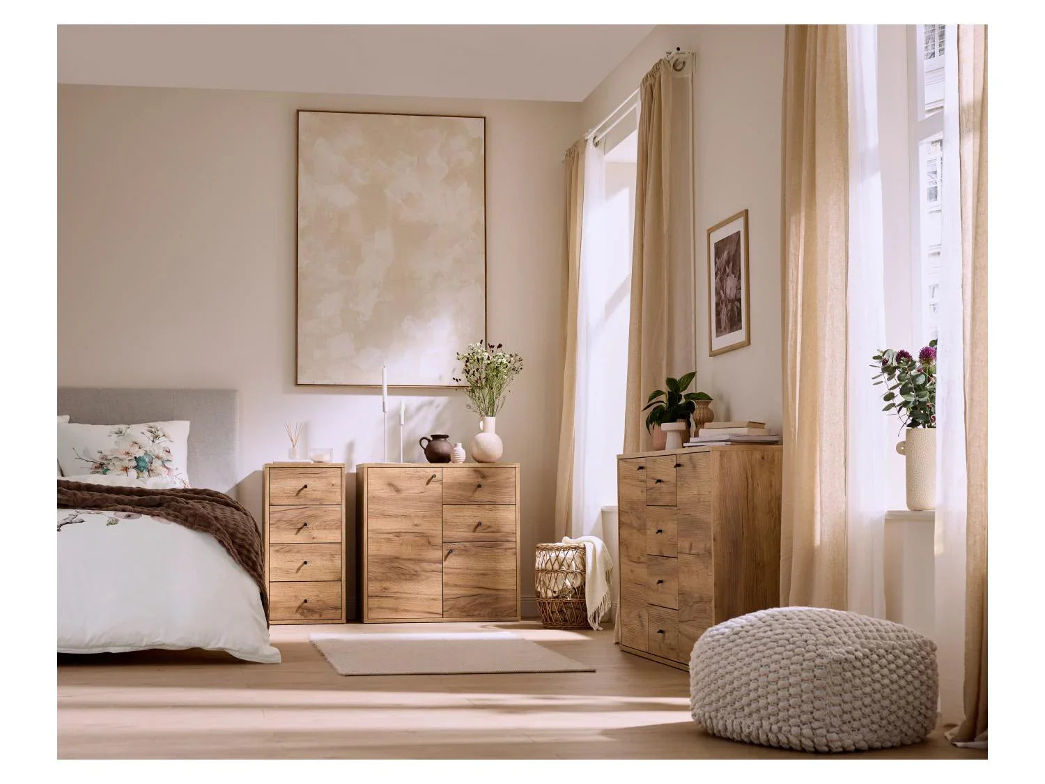 LIVARNO Commode Verona, 80 x 80 x 35 cm, imitation chne
