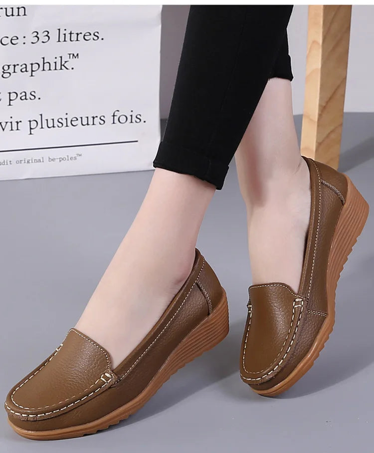 Sophie Paris I Chaussures de Bureau Confortables avec Semelle Compensée