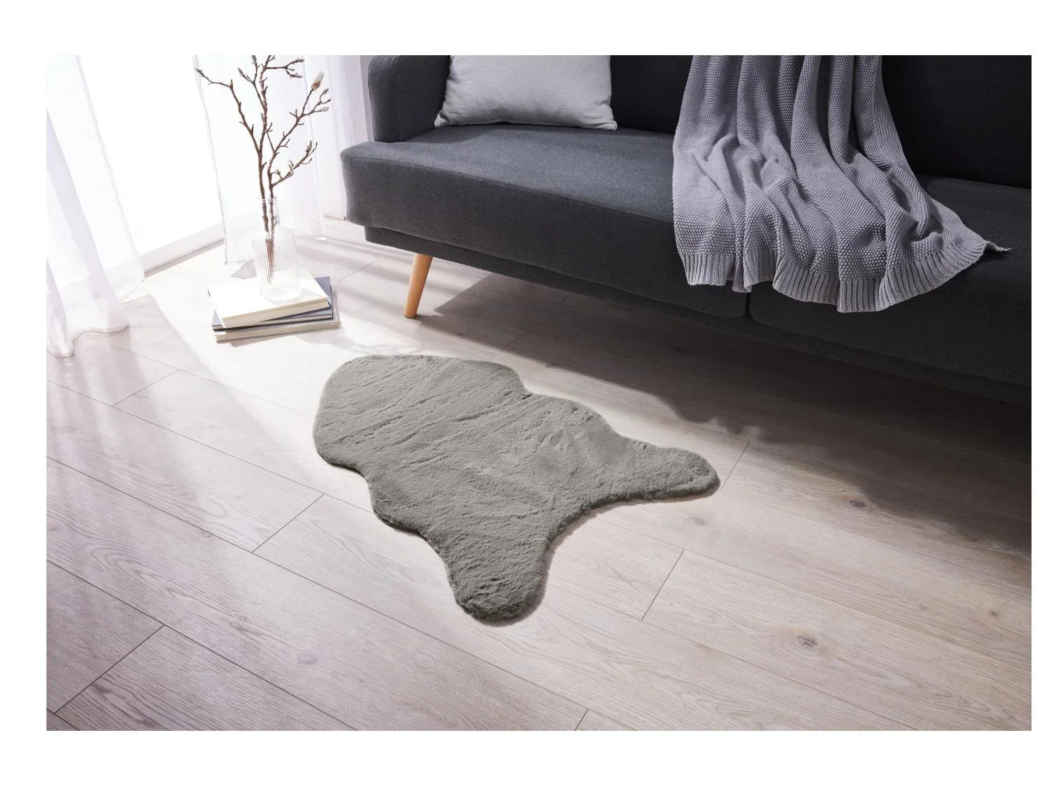 LIVARNO home Tapis en peluche, 60 x 90 cm