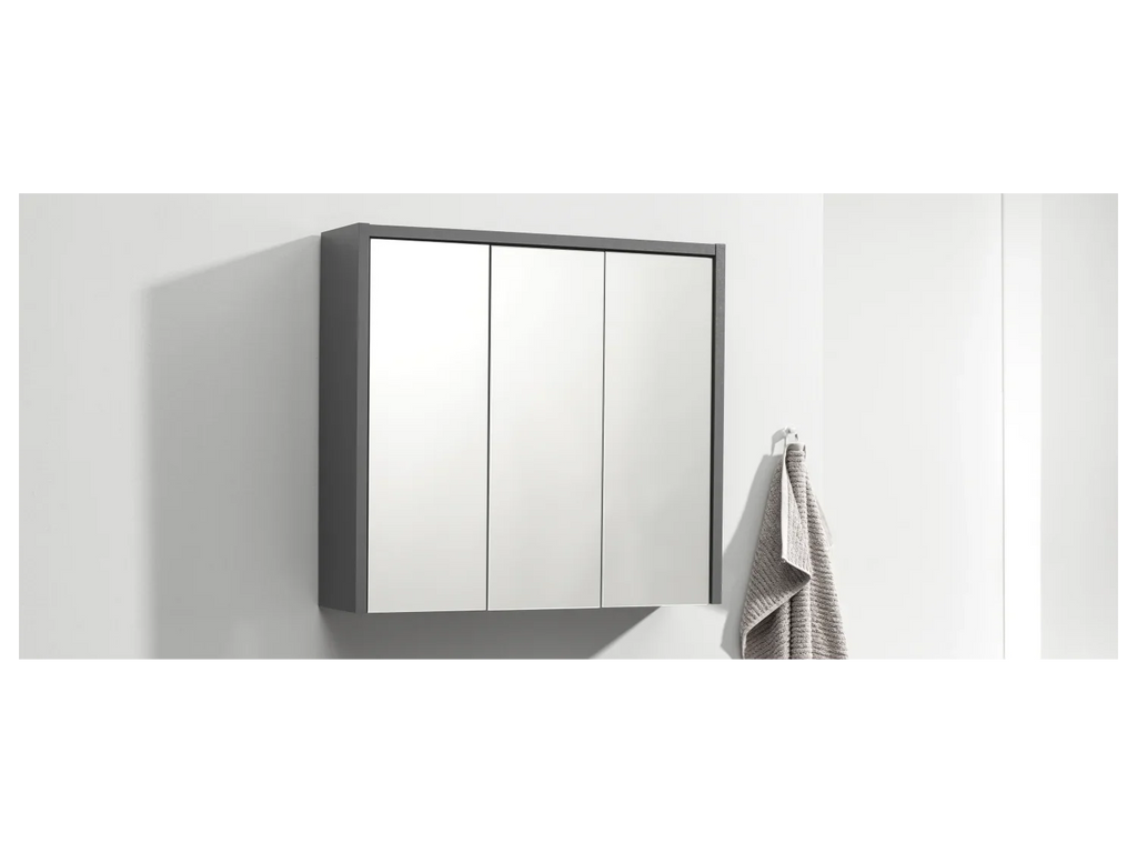 LIVARNO home Armoire de toilette OSLO, 65 x 60 x 17 cm, noir