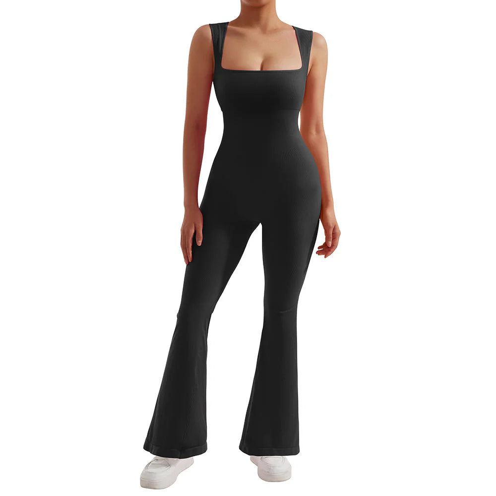 Combinaison moulante sans manches pour femme