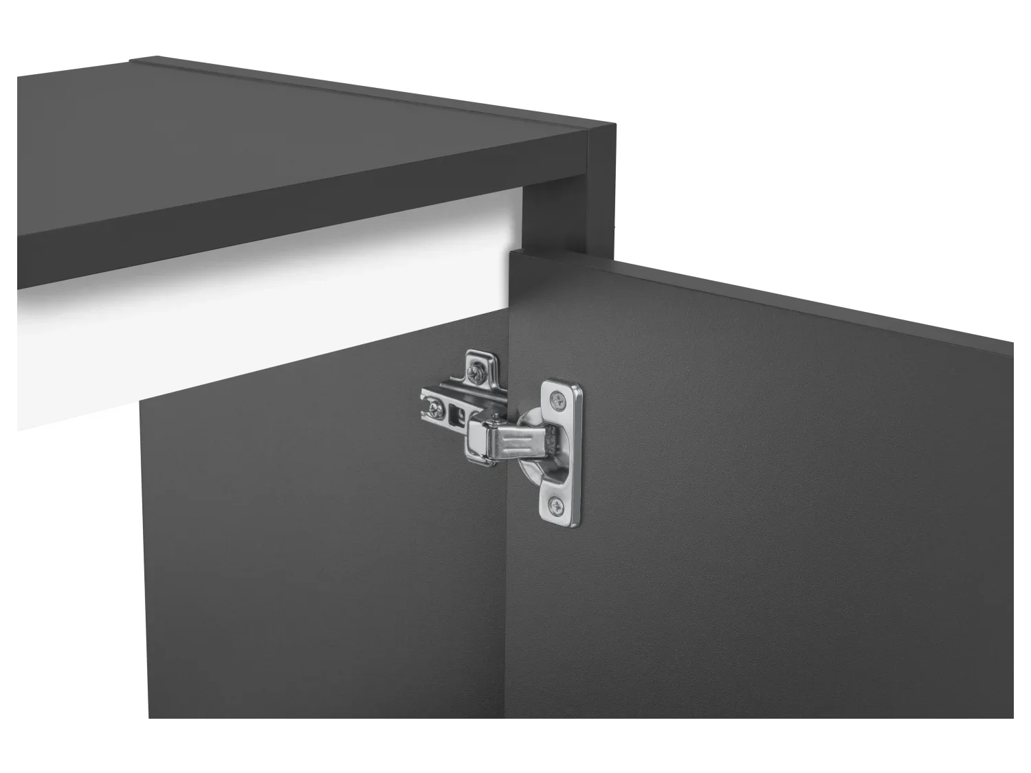 LIVARNO home Meuble sous-vasque Oslo, 60 x 55 x 28 cm, noir