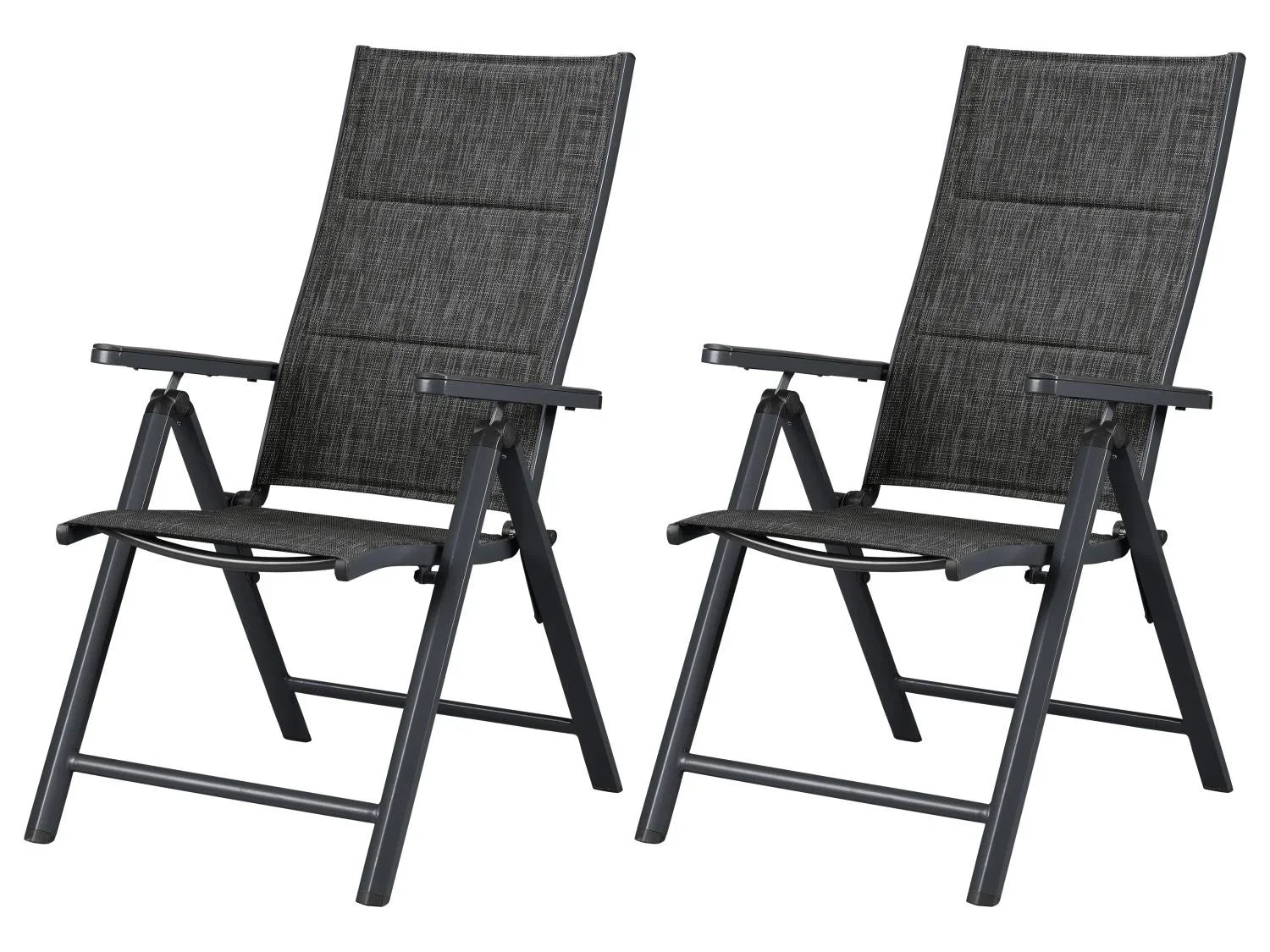 LIVARNO Lot de 2 fauteuils en aluminium Toronto