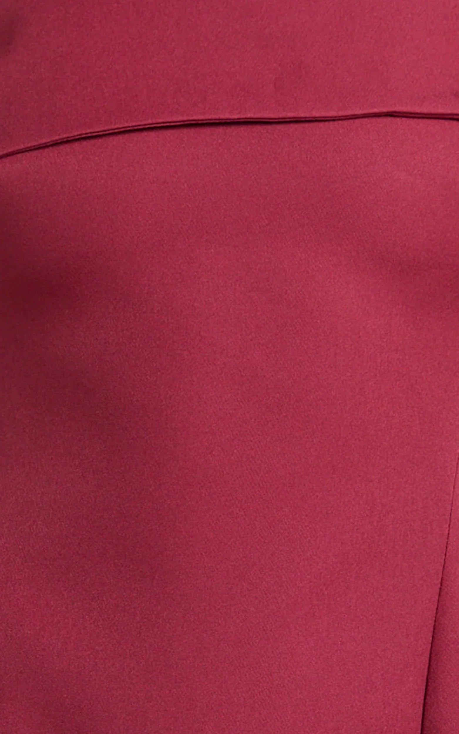 Cecilia Mini Dress - Off Shoulder Tie Detail Dress in Wine