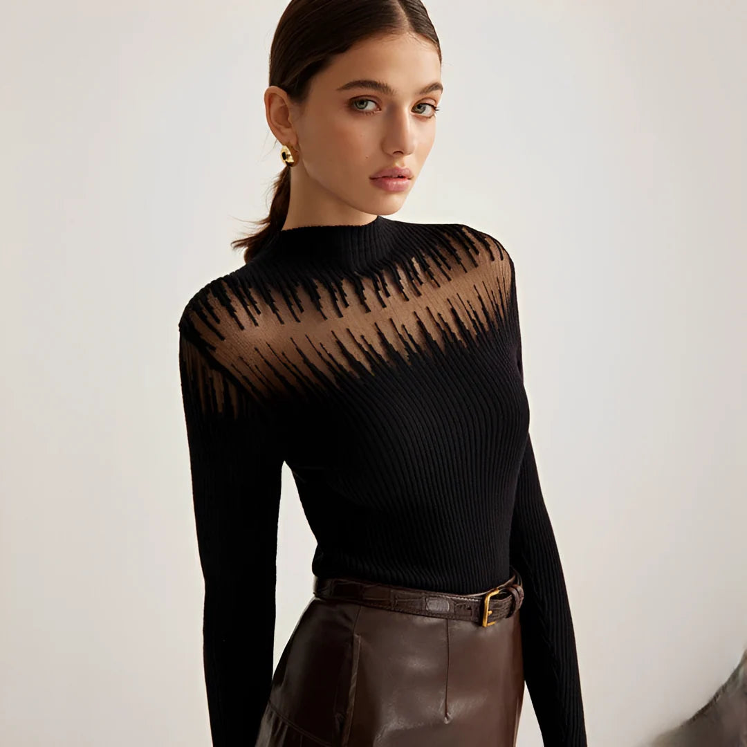 Tania - Blouse Élégante à Manches Longues