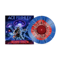 ACE FREHLEY - 10,000 VOLTS - CLEAR WITH RED, BLUE & SILVER SPLATTER COLOR - VINYL LP