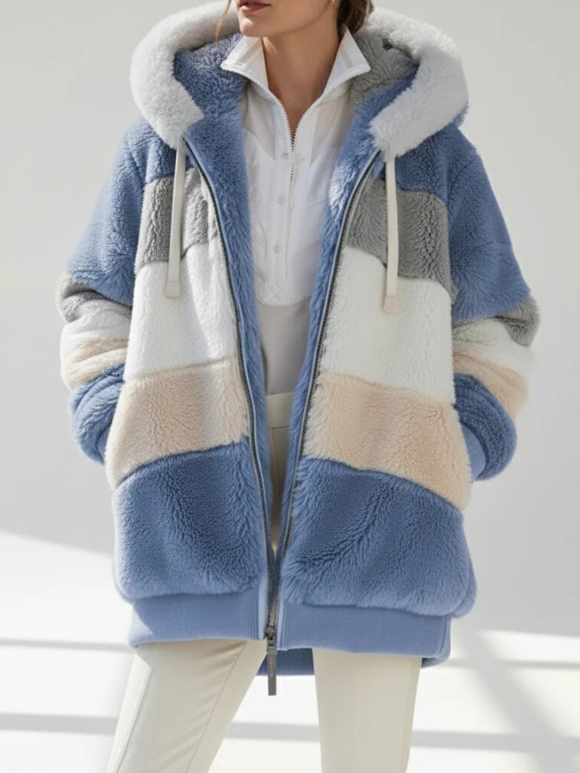 Aléana | La veste d’hiver élégante et chaude avec capuche et fermeture éclair