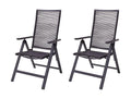 LIVARNO Lot de 2 fauteuils en aluminium Miami