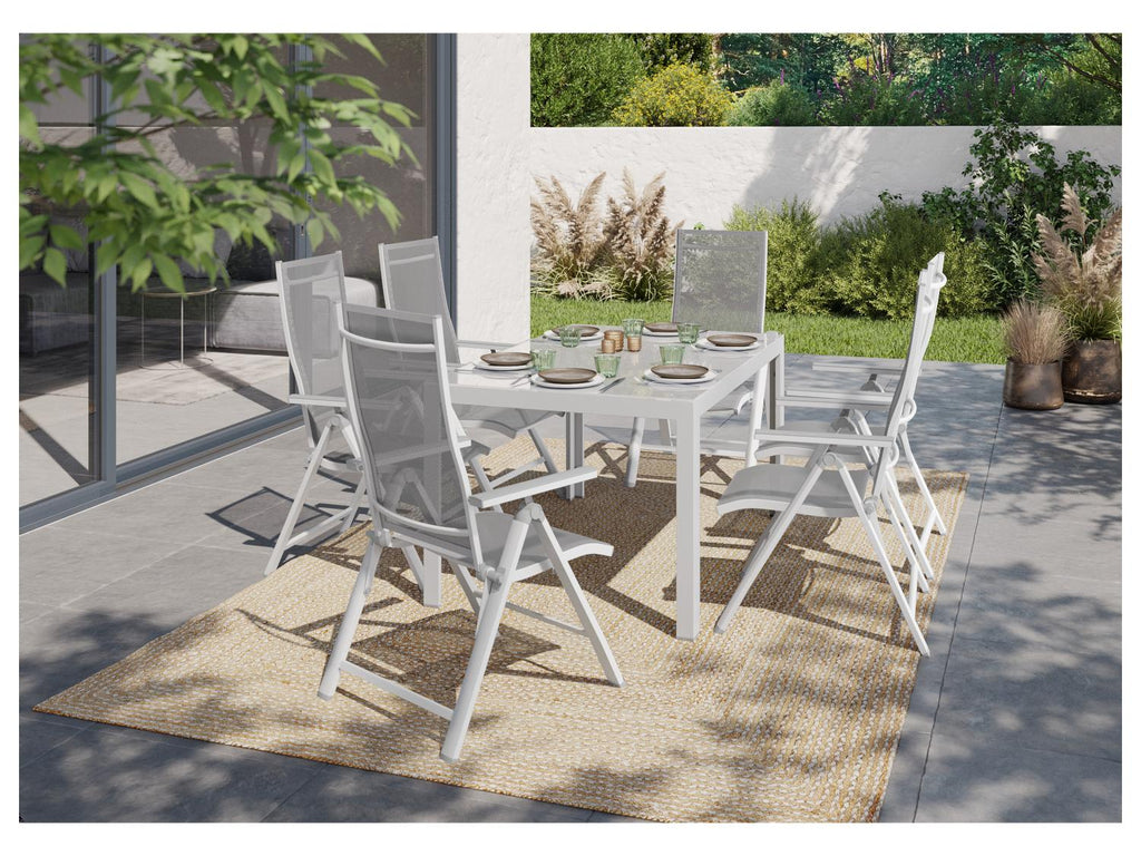 LIVARNO home Table de jardin + Lot de 6 fauteuils Houston