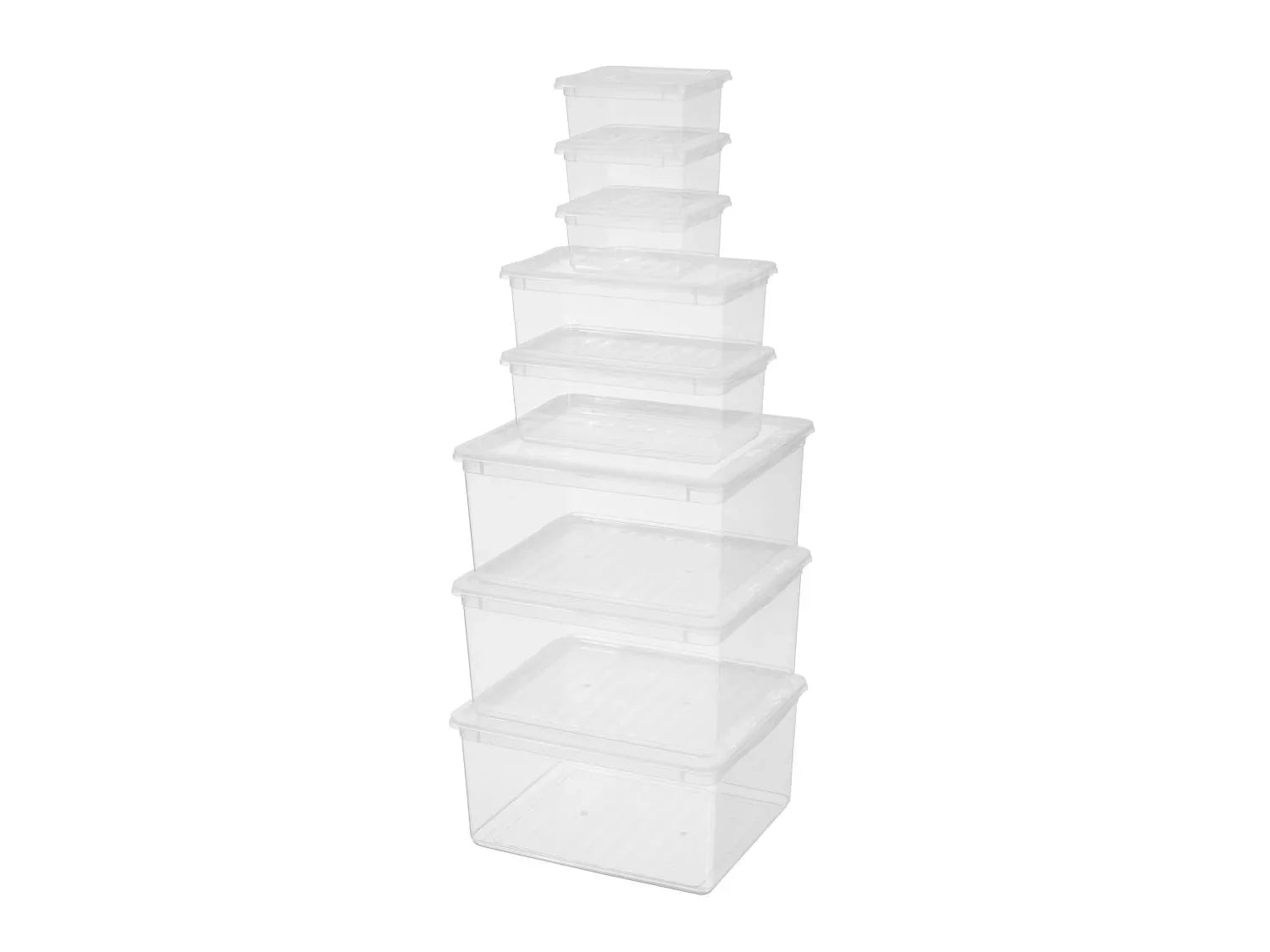 LIVARNO home Lot de 8 botes de rangement