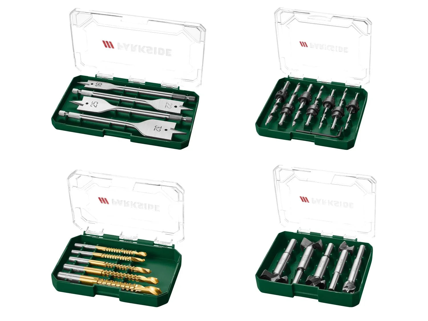 PARKSIDE Set de forets fraiseurs, mches ou fraises coniques