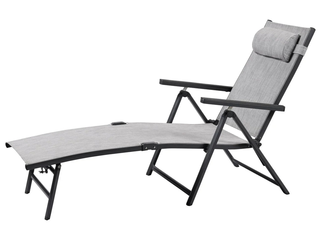LIVARNO Transat en aluminium  Houston , gris clair chin
