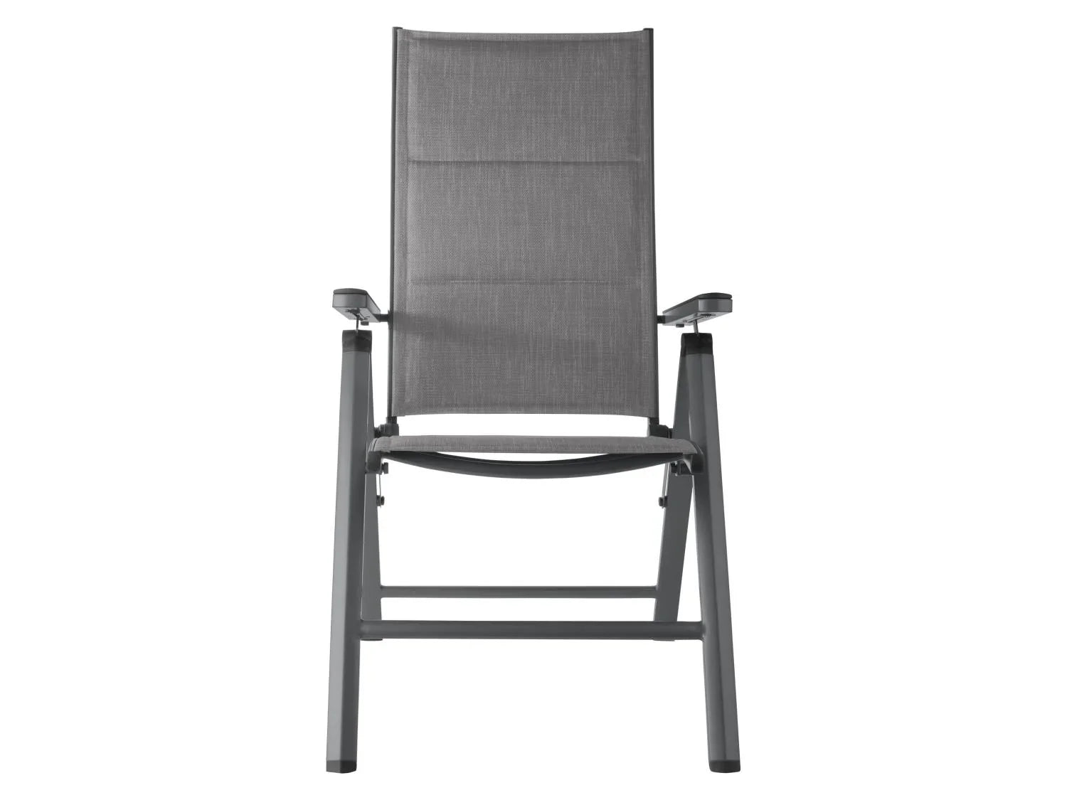 LIVARNO home Lot de 2 chaises hautes en aluminium Toronto, anthracite