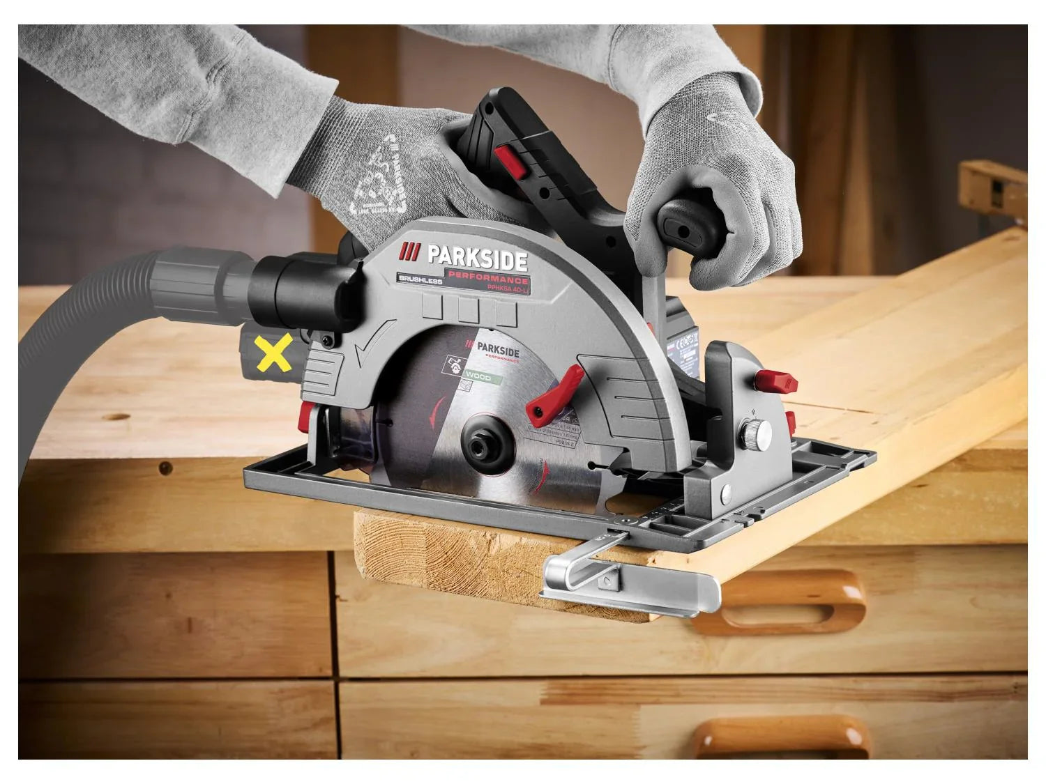 PARKSIDE PERFORMANCE Scie circulaire sans fil PPHKSA 40-Li B2,  190 mm, 40 V