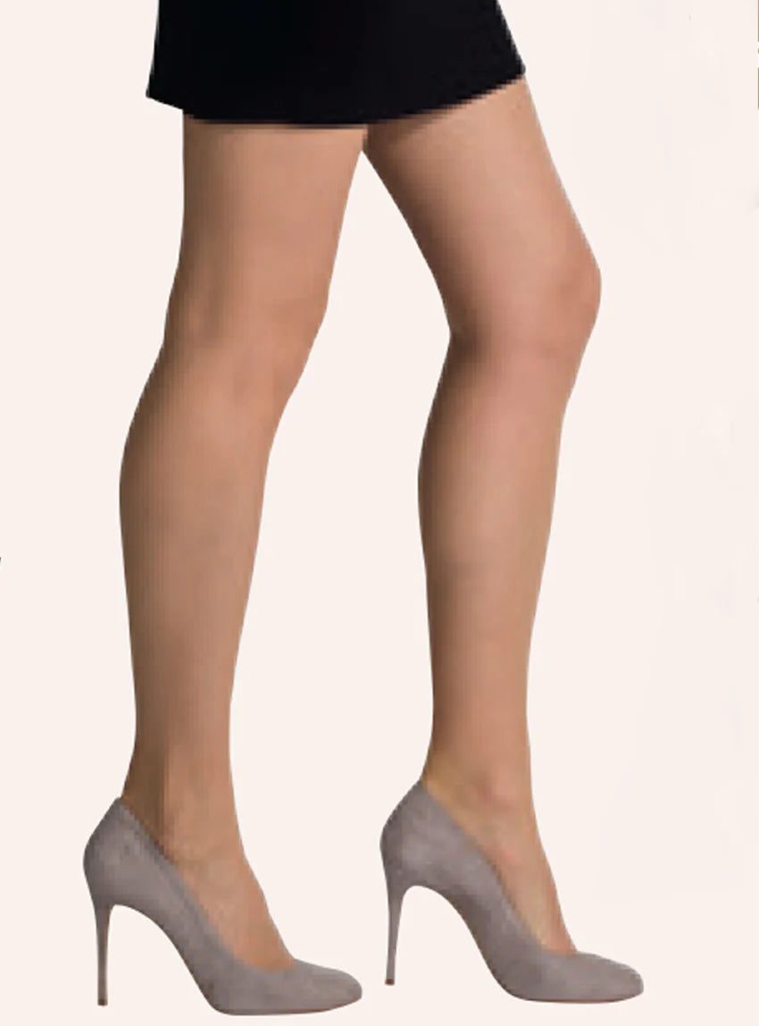 Collants fins beige