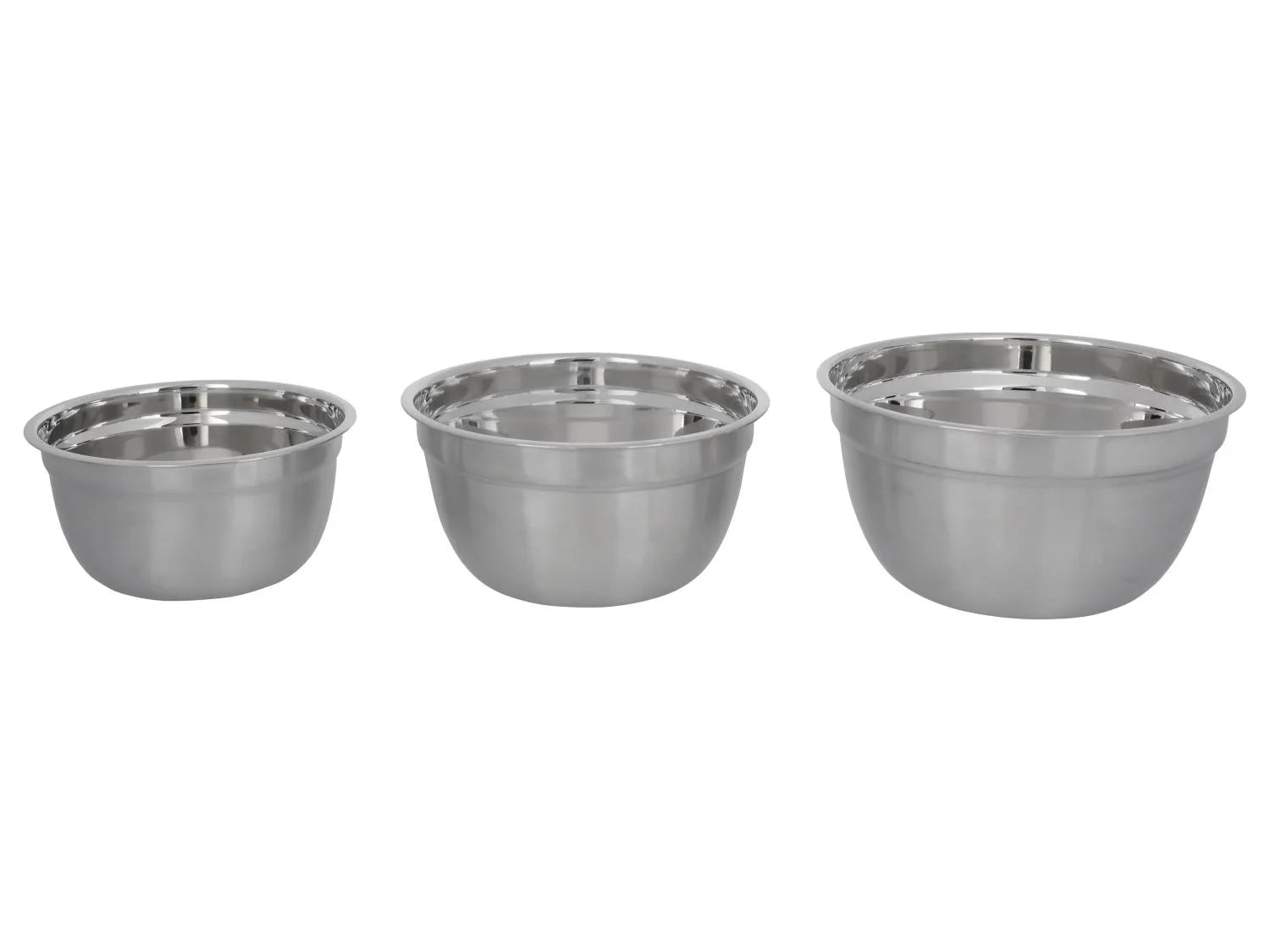 SILVERCREST Ensemble de saladiers en acier inoxydable, 3 pices.