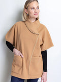 Cape femme beige douceur fabriquée en France