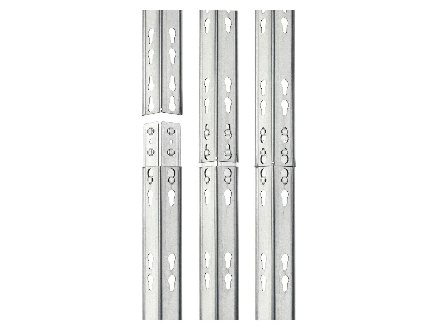 PARKSIDE Rayonnage d'angle, 4 tagres, 70 x 70 x 180 x 40 cm