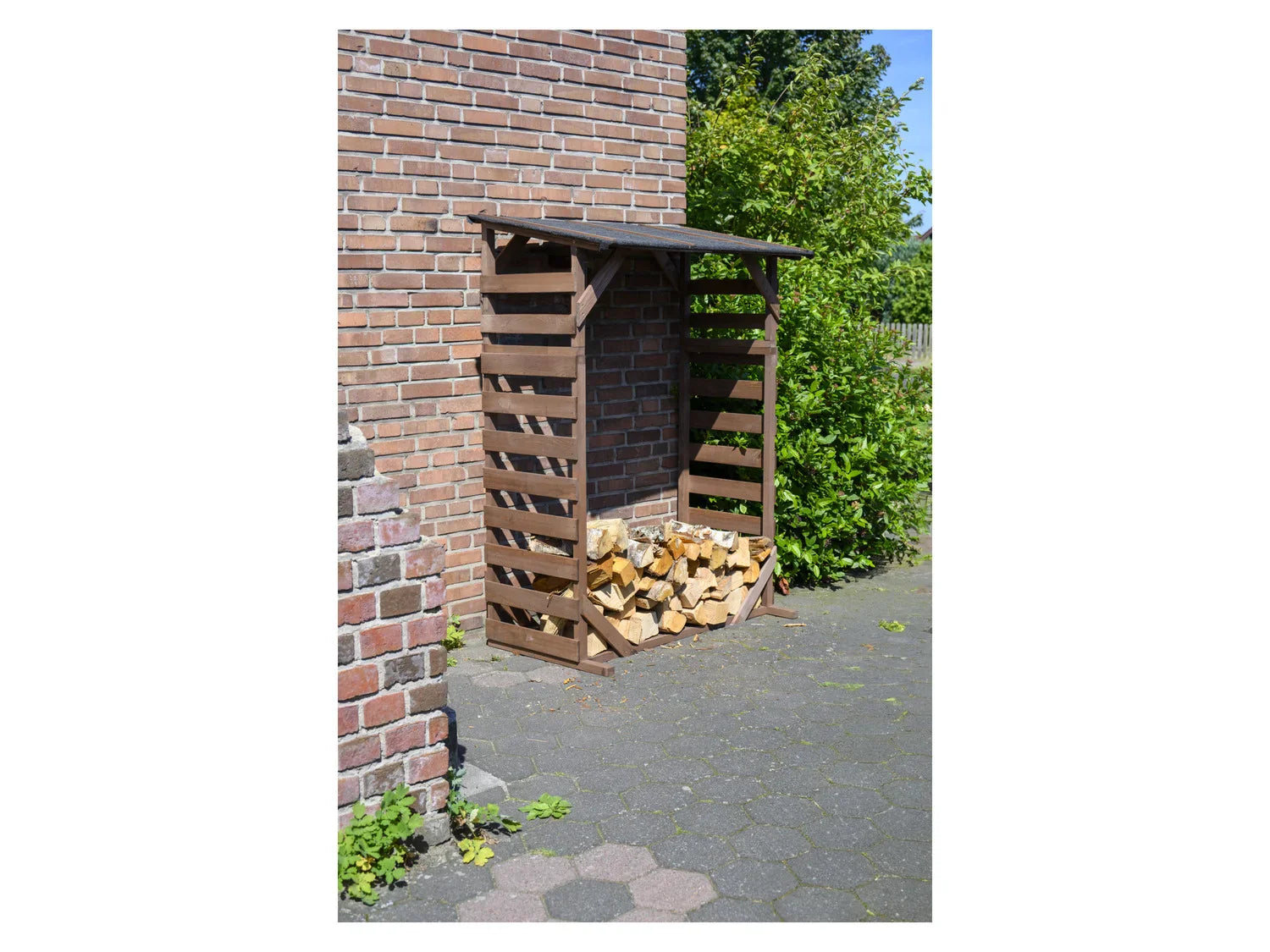 dobar Abri bches Ligno avec toit en bitume, 133 x 77 x 169 cm