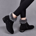 Bottes chevilles chaudes et élégantes antidérapantes pour femmes