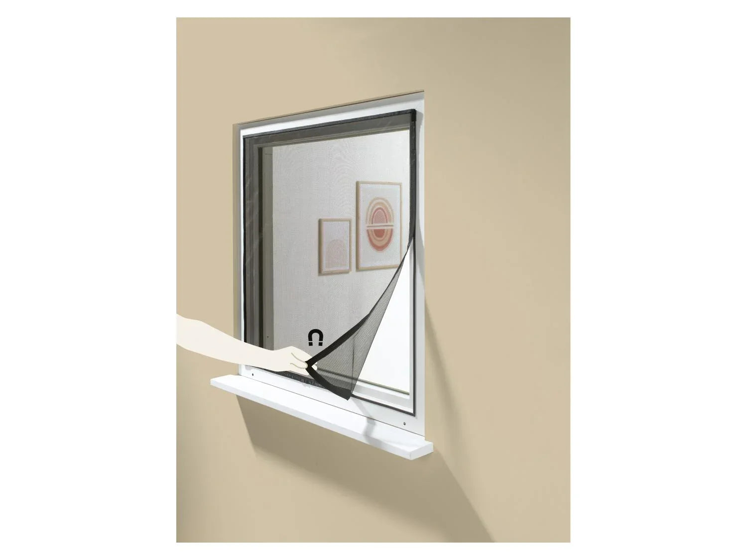 LIVARNO Moustiquaire de fentre avec fermeture magntique, 130 x 150 cm