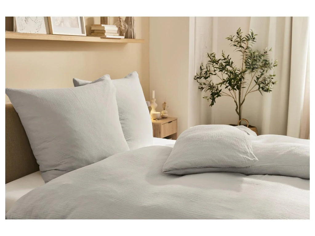 LIVARNO home Drap-housse en percale de coton, 180-200 x 200 cm