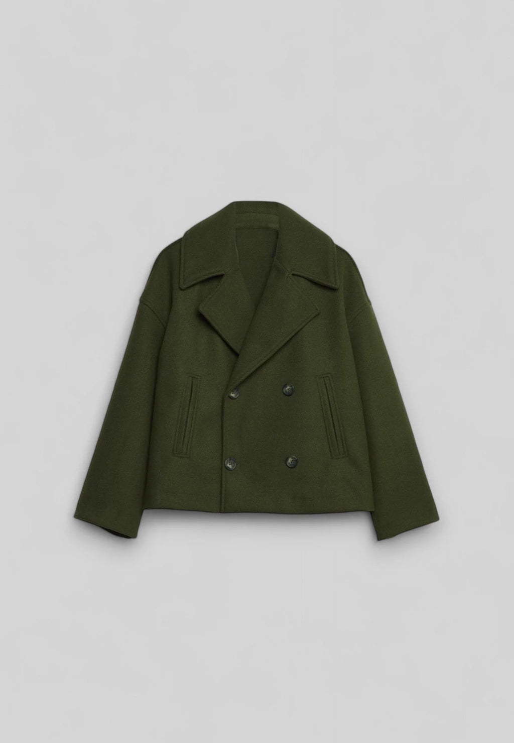 Manteau court classique intemporel pour femmes