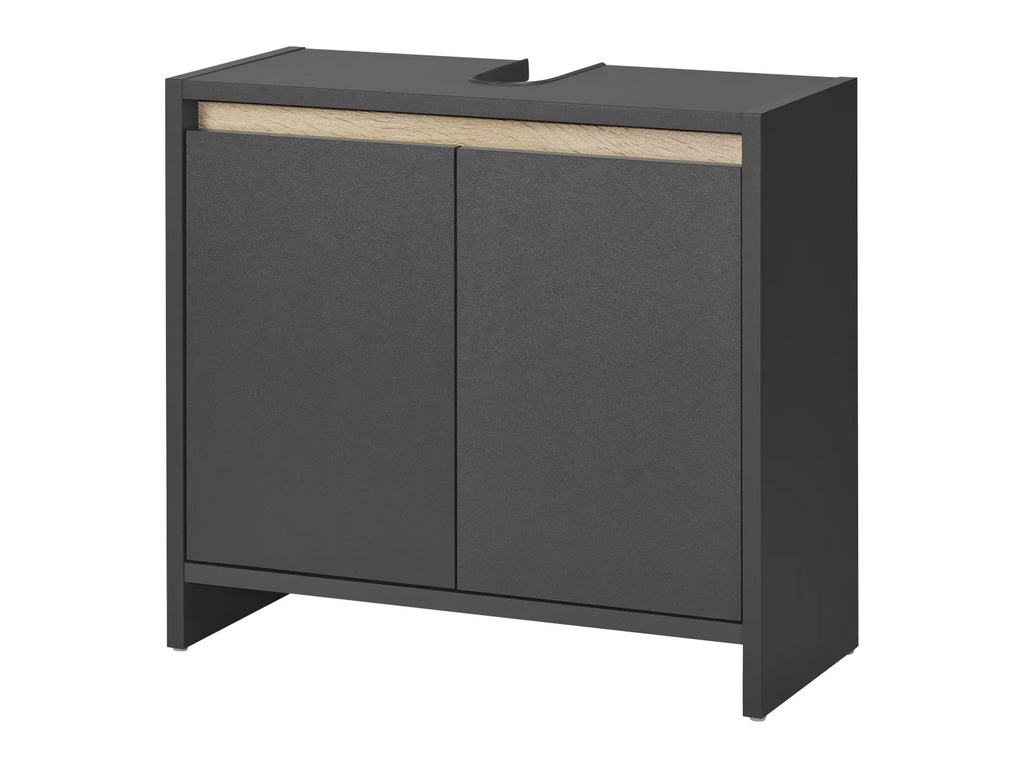 LIVARNO home Meuble sous-vasque Oslo, 60 x 55 x 28 cm, noir