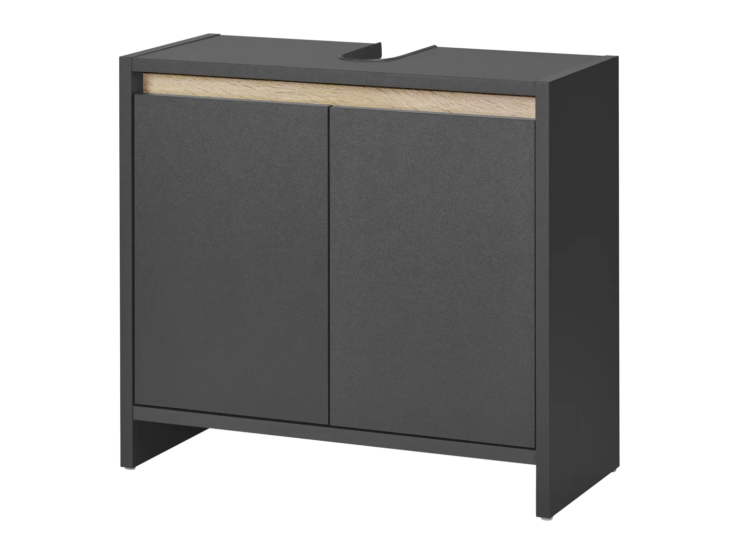LIVARNO home Meuble sous-vasque Oslo, 60 x 55 x 28 cm, noir