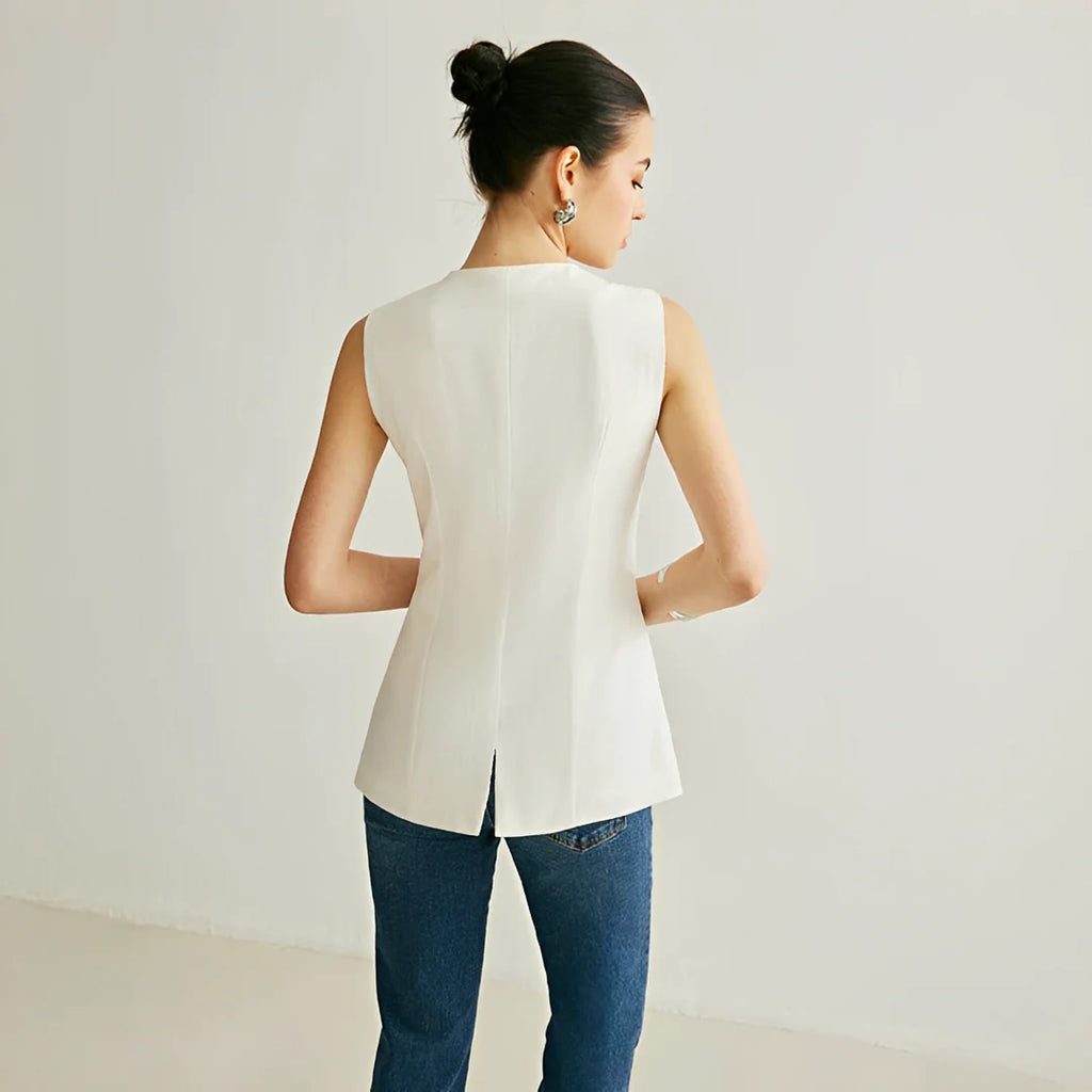 Nyla - Gilet Élégant Sans Manches