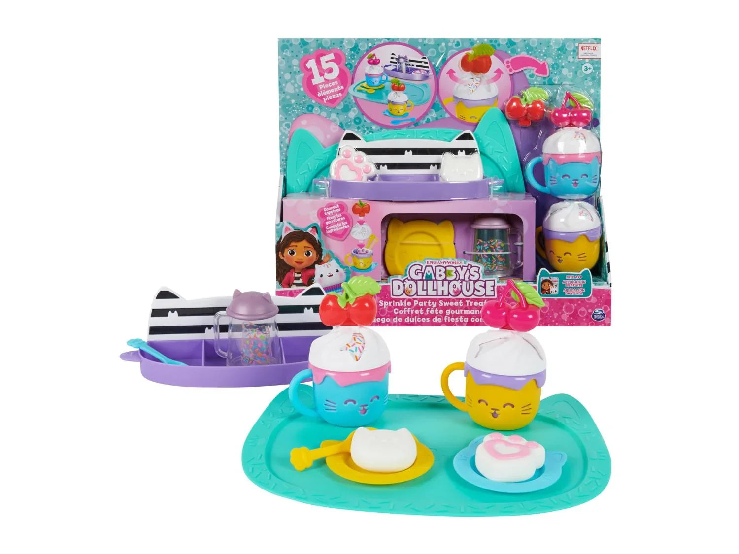 Gabbys Dollhouse Set de jeu Sprinkle Party