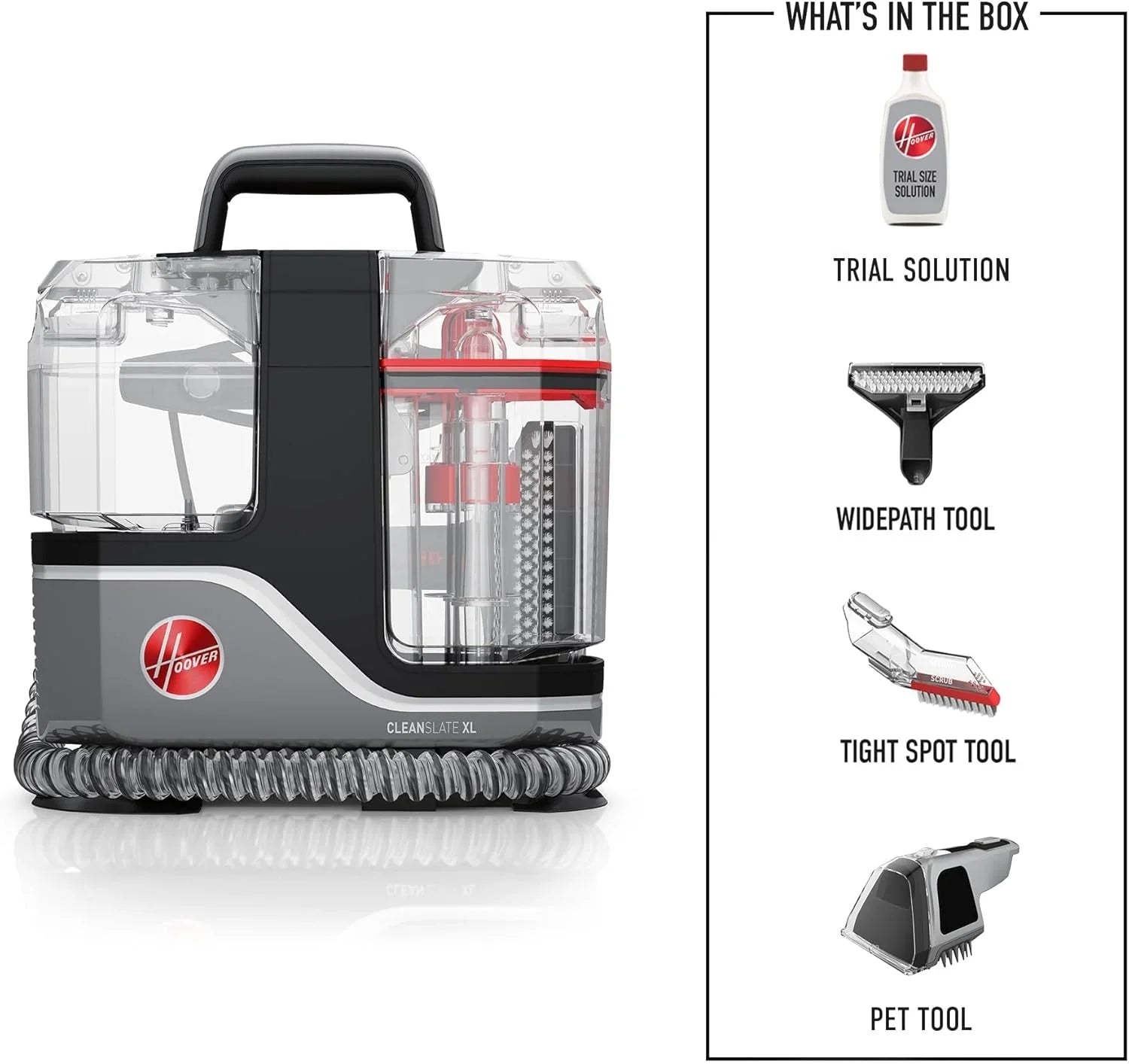 Hoover CleanSlate Plus Portable Carpet Upholstery Spot Cleaner with Powerful Suction