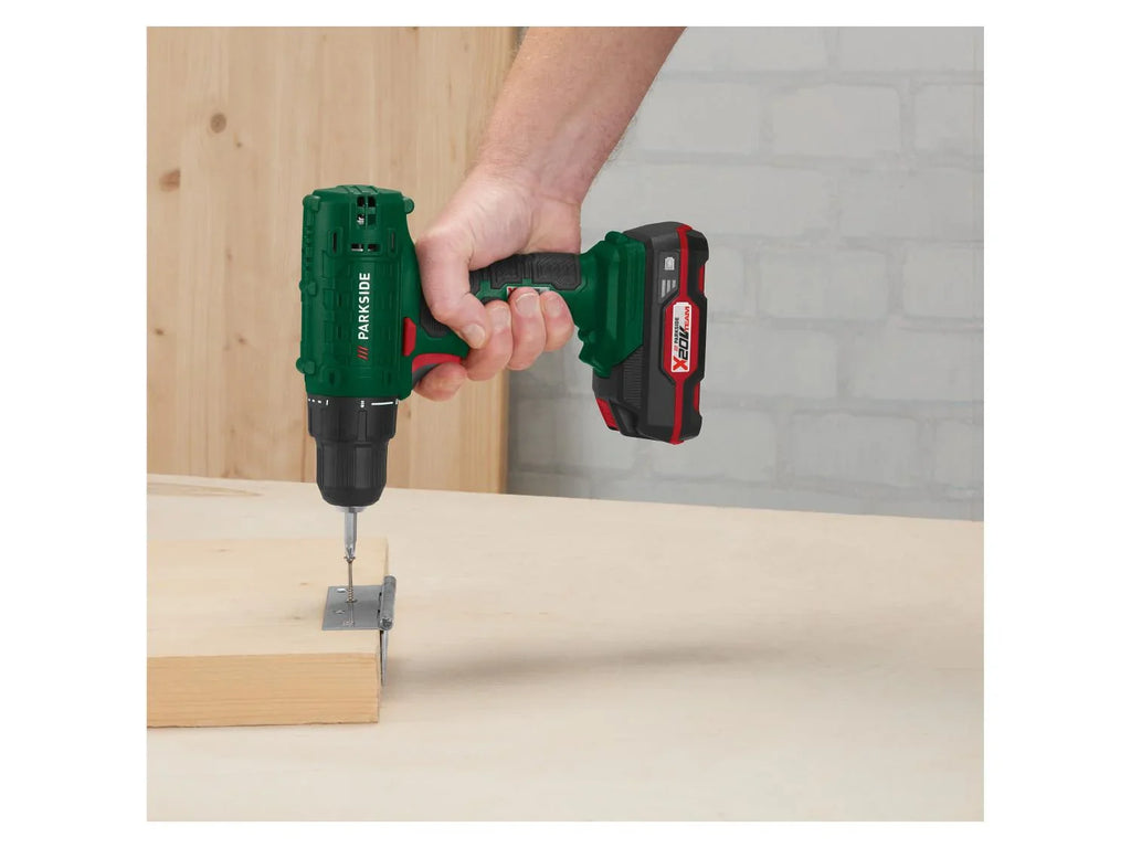 PARKSIDE Perceuse-visseuse sans fil avec batterie et chargeur PBSA 20-Li A1, 20 V