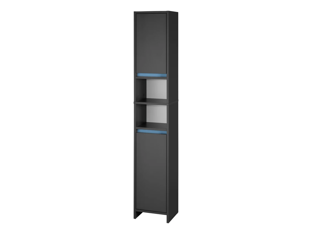 LIVARNO home Colonne de salle de bain Oslo, 32 x 180 x 28 cm, noire
