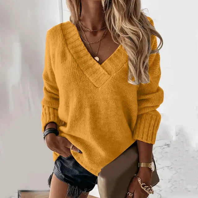 Sophie Paris | Pull surdimensionné douillet à col en V