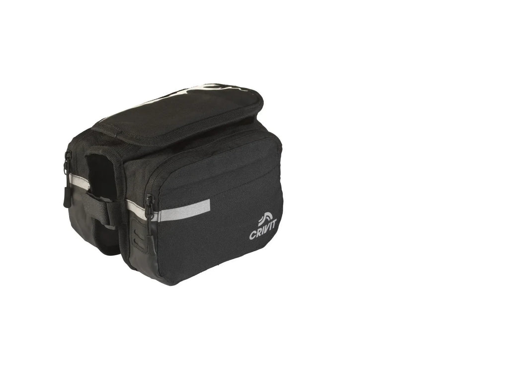 CRIVIT Sacoche pour guidon de vlo, sacoche double pour cadre de vlo ou sacoche pour porte-bagages de vlo