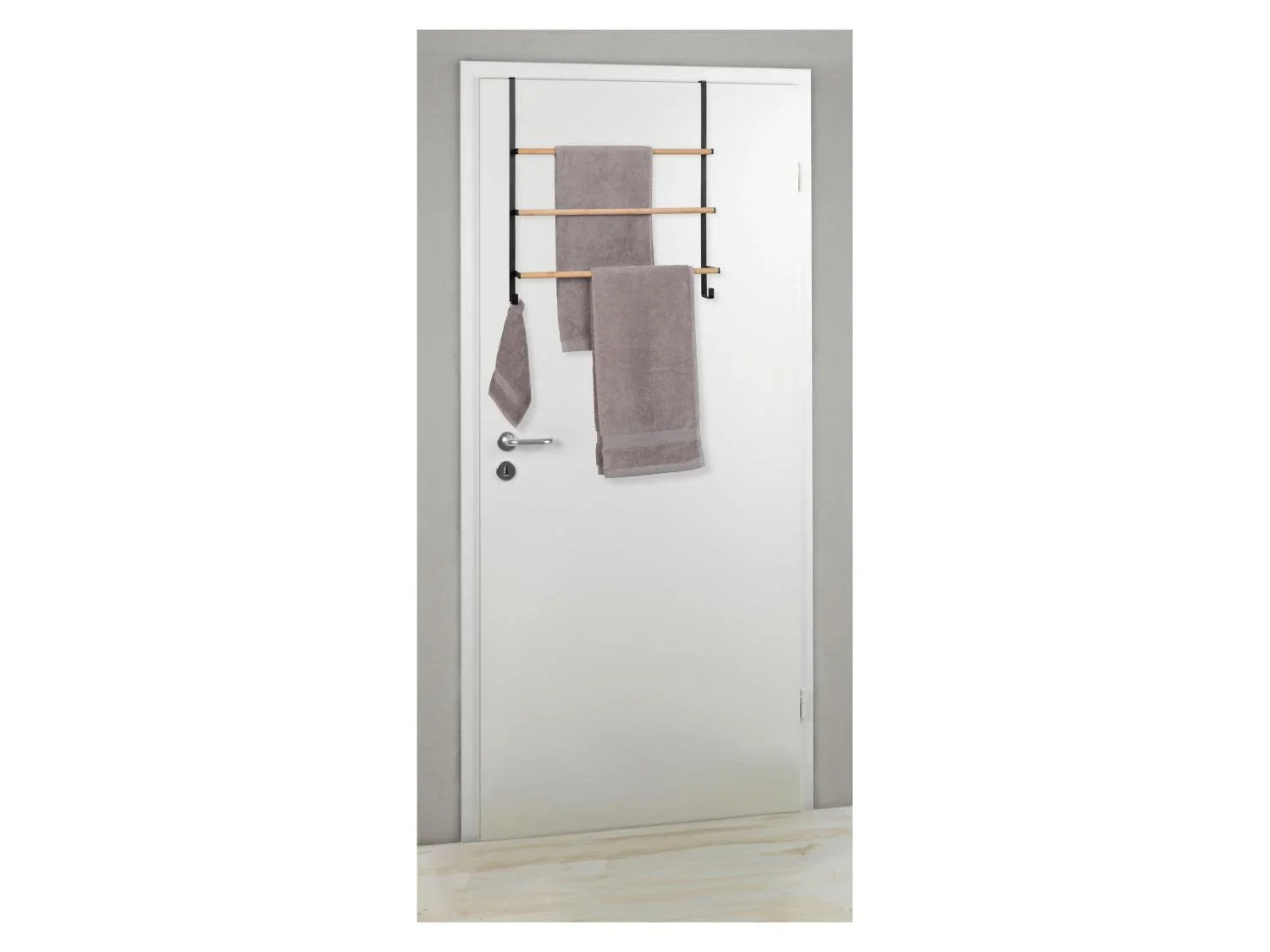 Wenko Porte-serviettes de porte en bambou