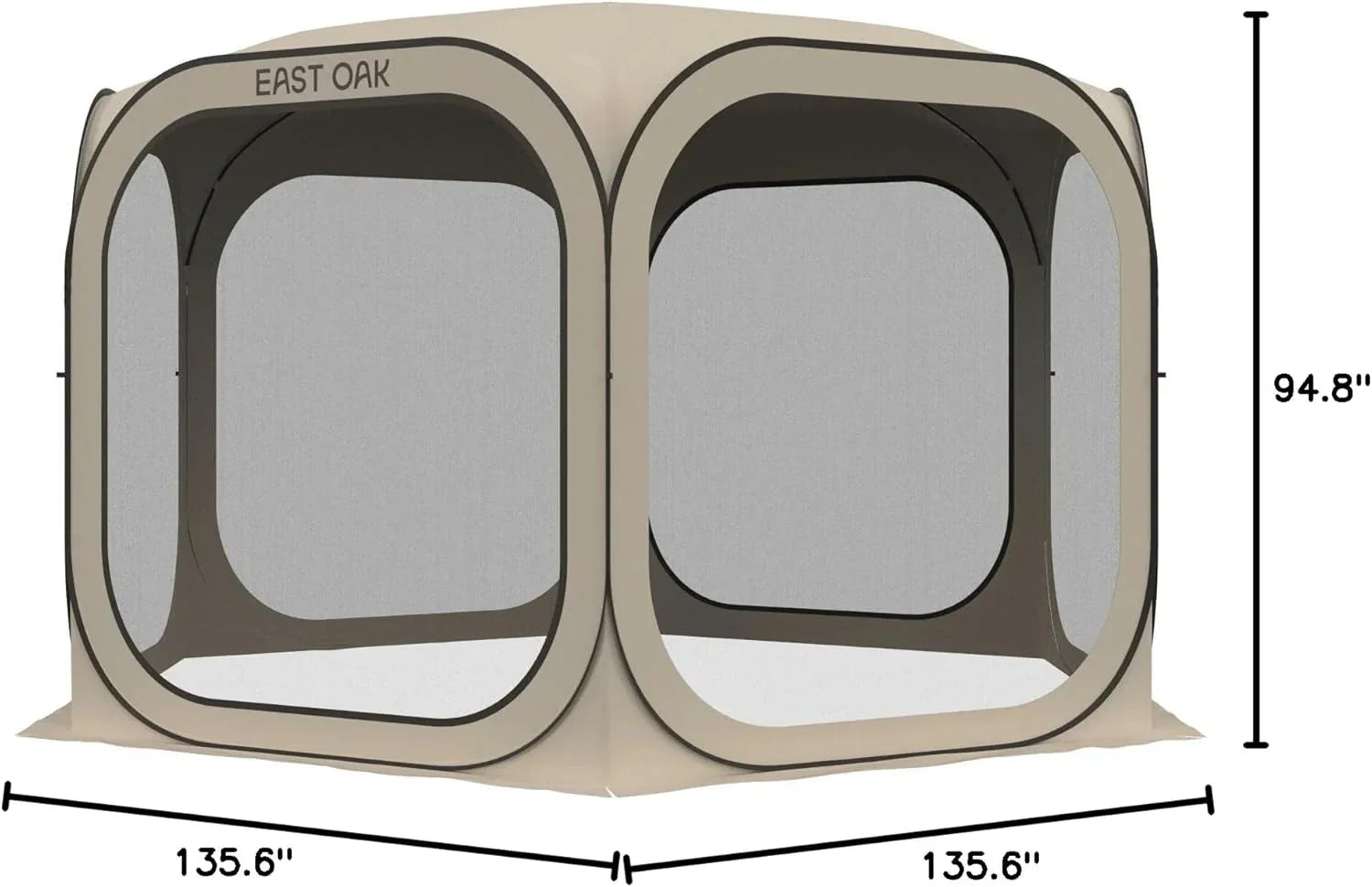 EAST OAK Screen House Tent Pop-Up Portable Screen Room Canopy Instant Screen Tent 10 x 10 FT