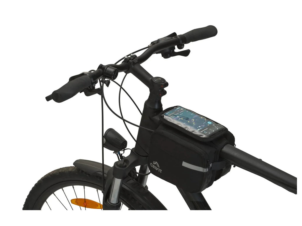 CRIVIT Sacoche pour guidon de vlo, sacoche double pour cadre de vlo ou sacoche pour porte-bagages de vlo