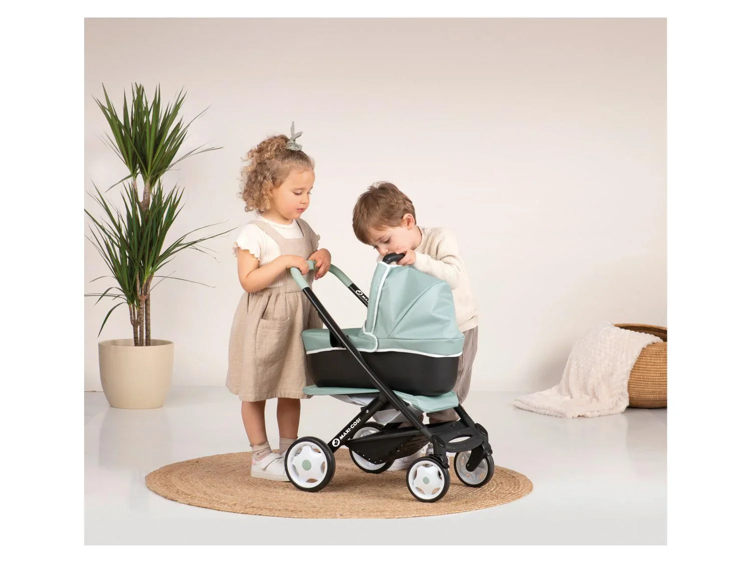 SMOBY Poussette de poupe Maxi-Cosi 3-en-1